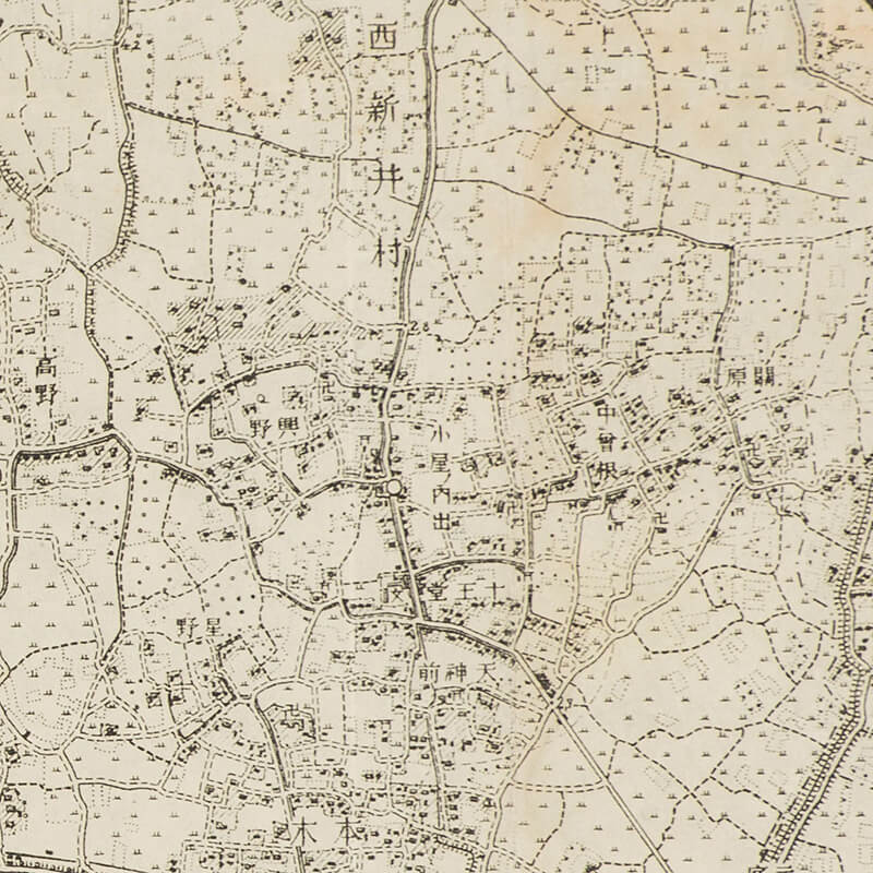 東京近傍10王子図(小屋ノ内手周辺)